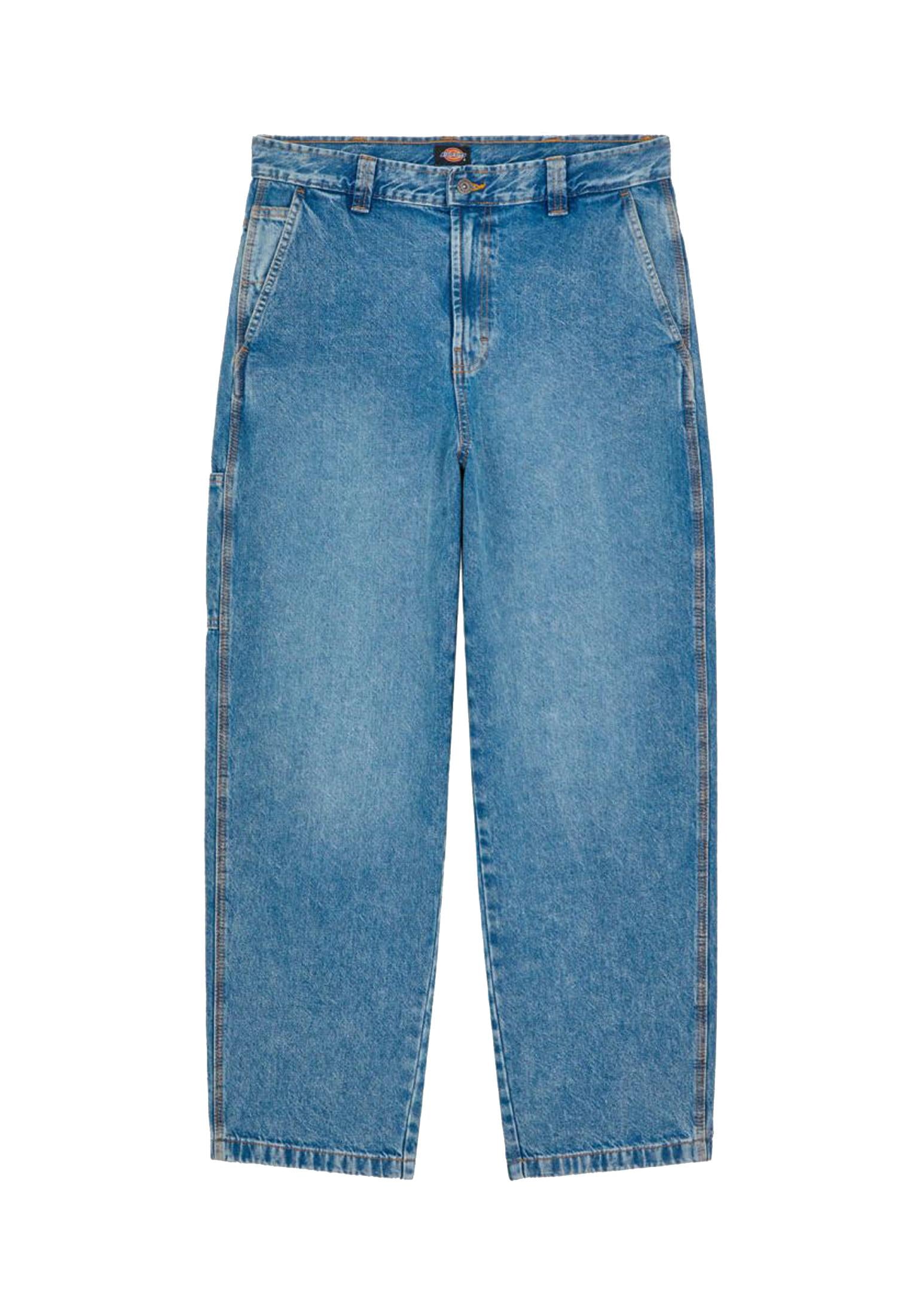 Pantaloni blu jeans denim Madison baggy Dickies P25 DK0A4YEC DENIM BLUBLU DICKIES 