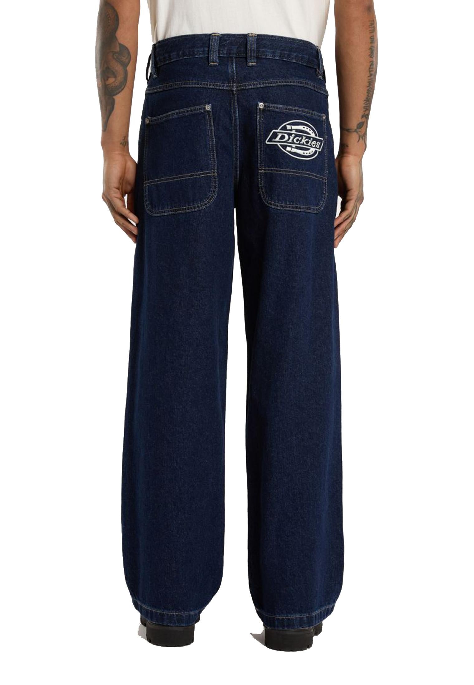 Pantaloni denim jeans blu scuro extra loose Hilham Dickies A25 DK0A87NK0DD DK0DDDK0DD DICKIES 