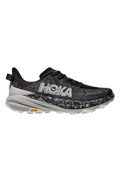 Scarpe sneakers da corsa uomo nero grigio Speedgoat 6 Hoka A24 1147791 BKSTRBLACK WHITE HOKA 