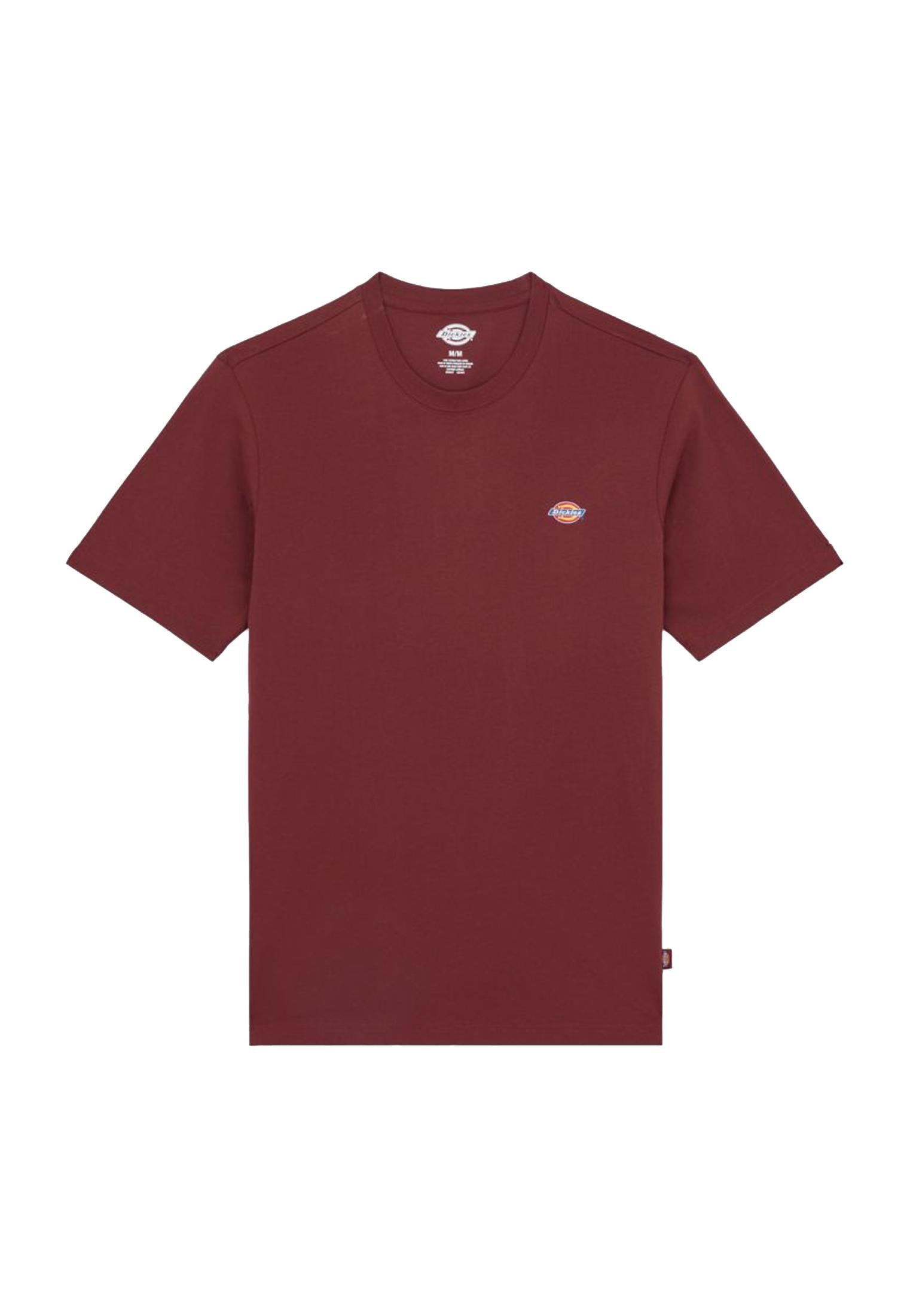 T-shirt girocollo cotone bordeaux Mapleton Dickies A25 DK0A4XDBL161 DKL16DKL16 DICKIES 