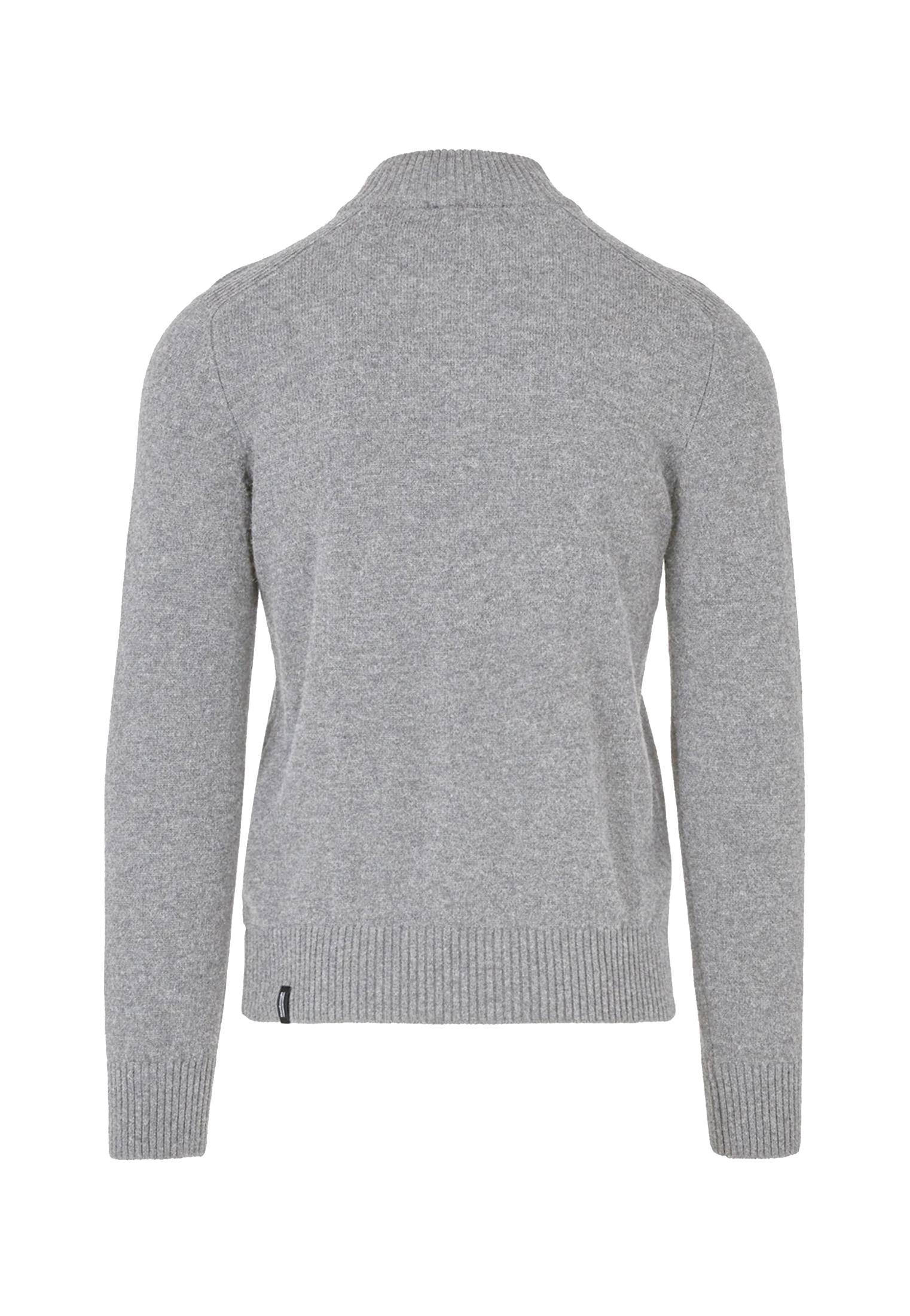 Maglione grigio lana merino con collo alto e bottoni Bomboogie A25 MM9307 KWM553 BOMBOOGIE 