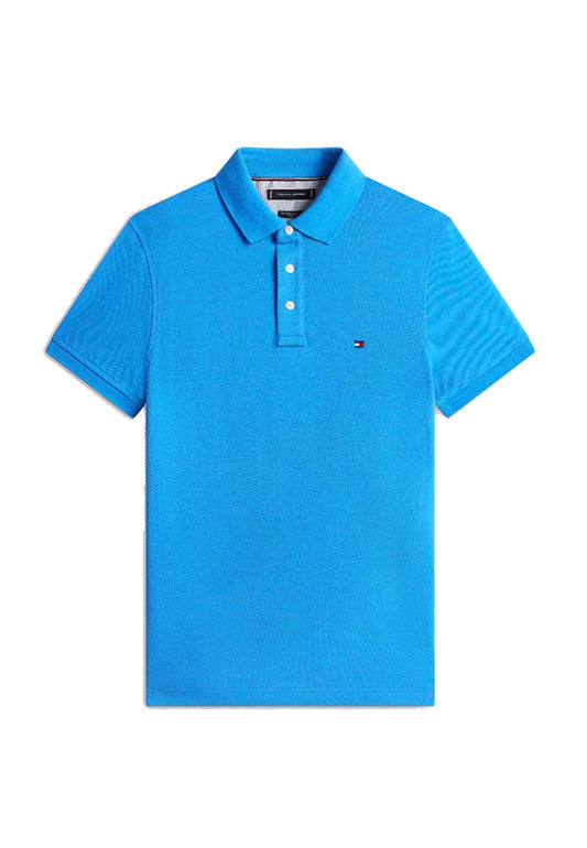 Polo turchese cotone slim fit classica Tommy Hilfiger P26 MW0MW17771C4U C4UC4U TOMMY HILFIGER 