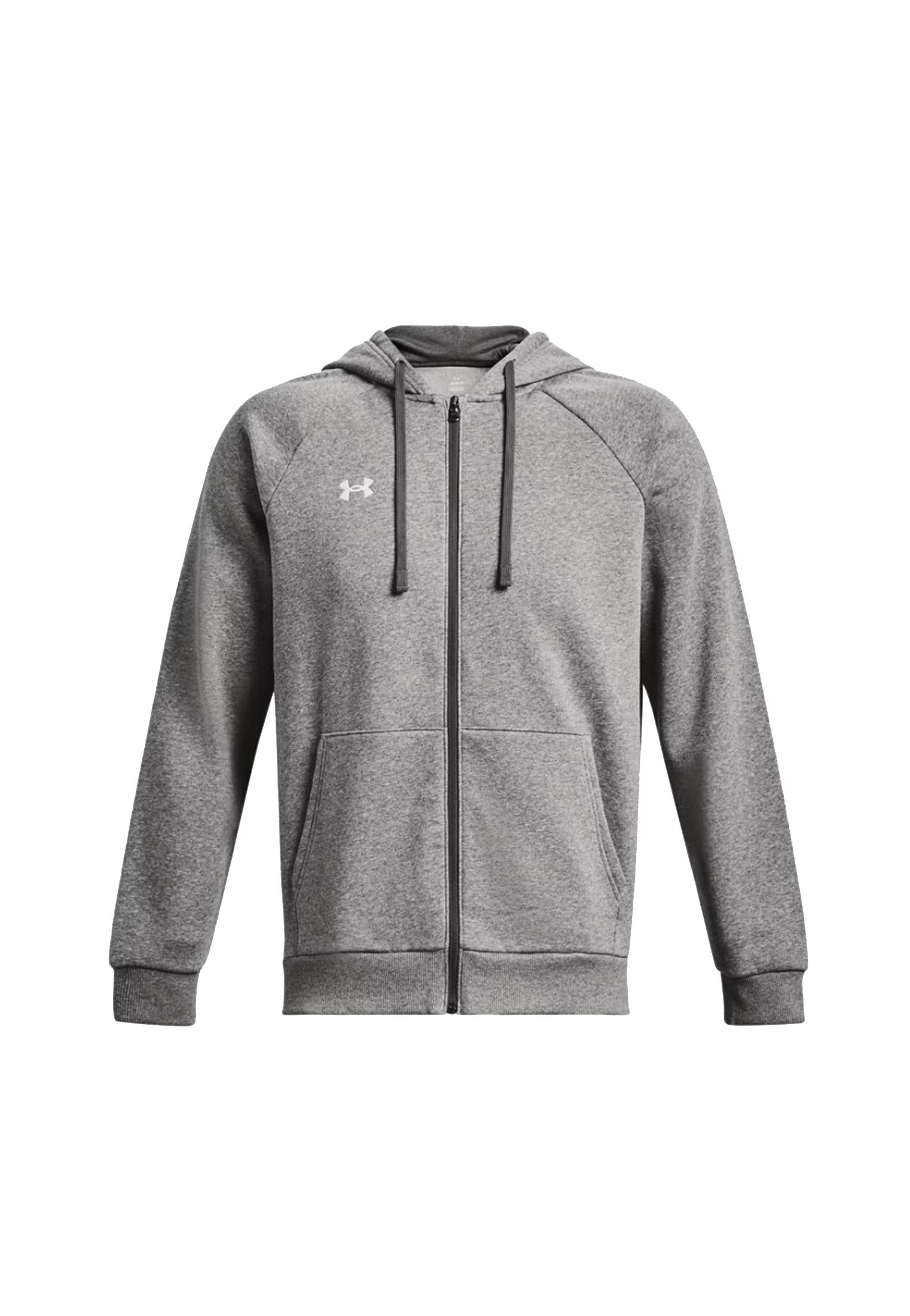 Felpa con cappuccio e zip grigio Rival Fleece sportiva allenamento Under Armour A25 77-1379767 00250025 UNDER ARMOUR 