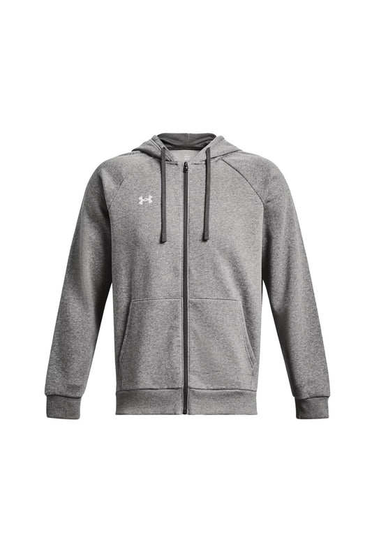 Felpa con cappuccio e zip grigio Rival Fleece sportiva allenamento Under Armour A25 77-1379767 00250025 UNDER ARMOUR 