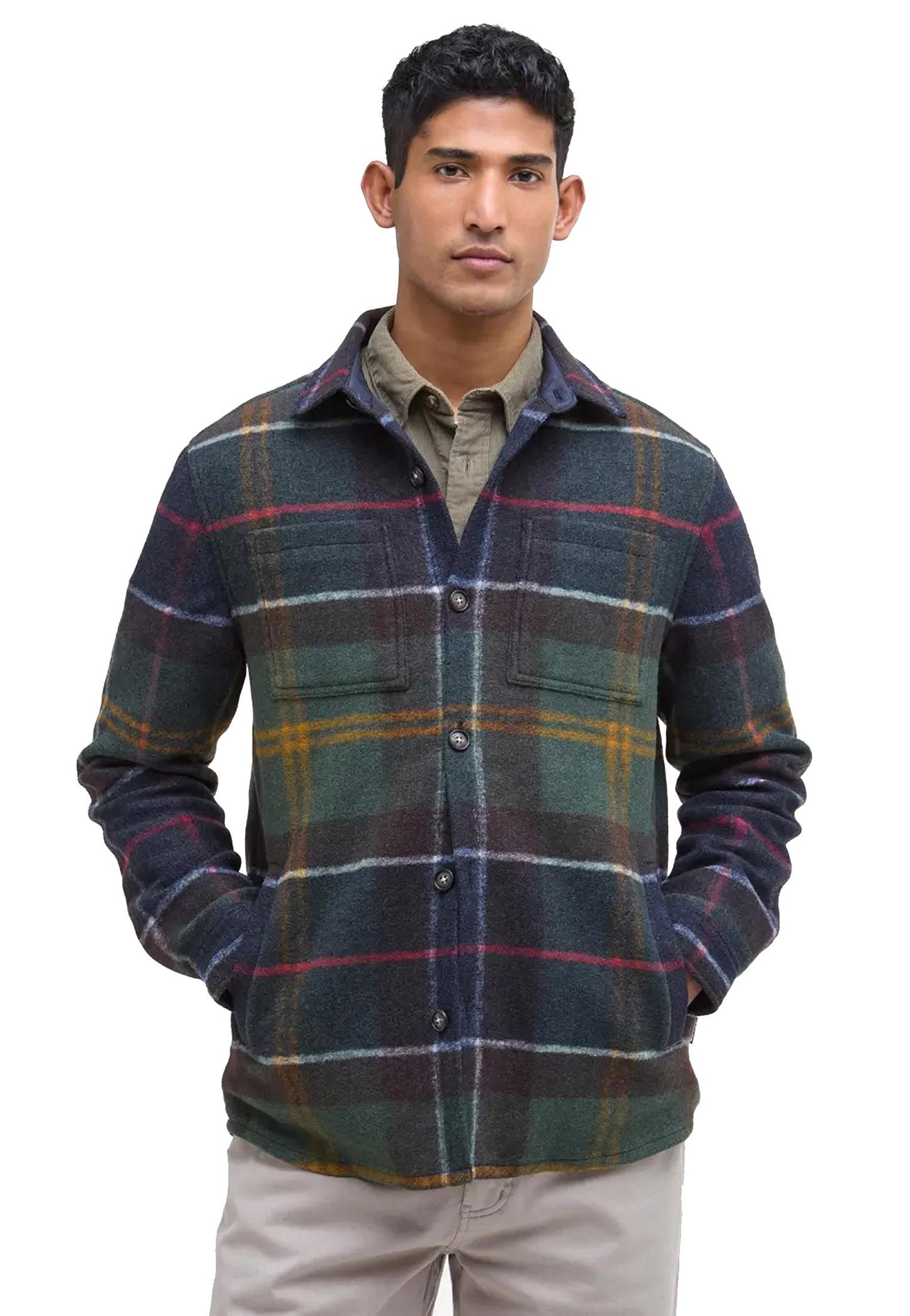 Giacca camicia overshirt Chapter a quadri Barbour A25 252MMOS0400 TN11TN11 BARBOUR 
