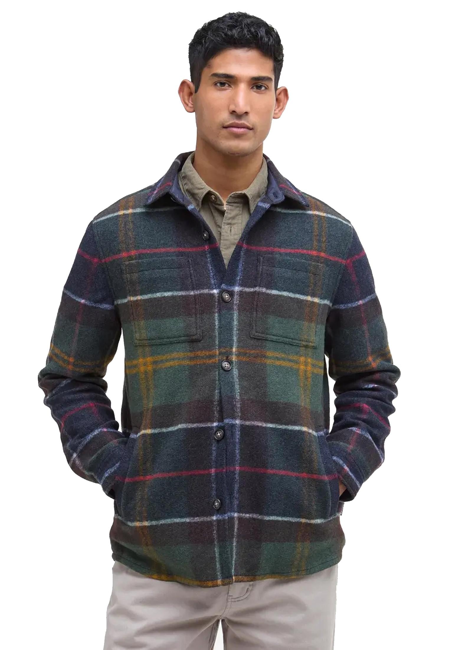 Giacca camicia overshirt Chapter a quadri Barbour A25 252MMOS0400 TN11TN11 BARBOUR 