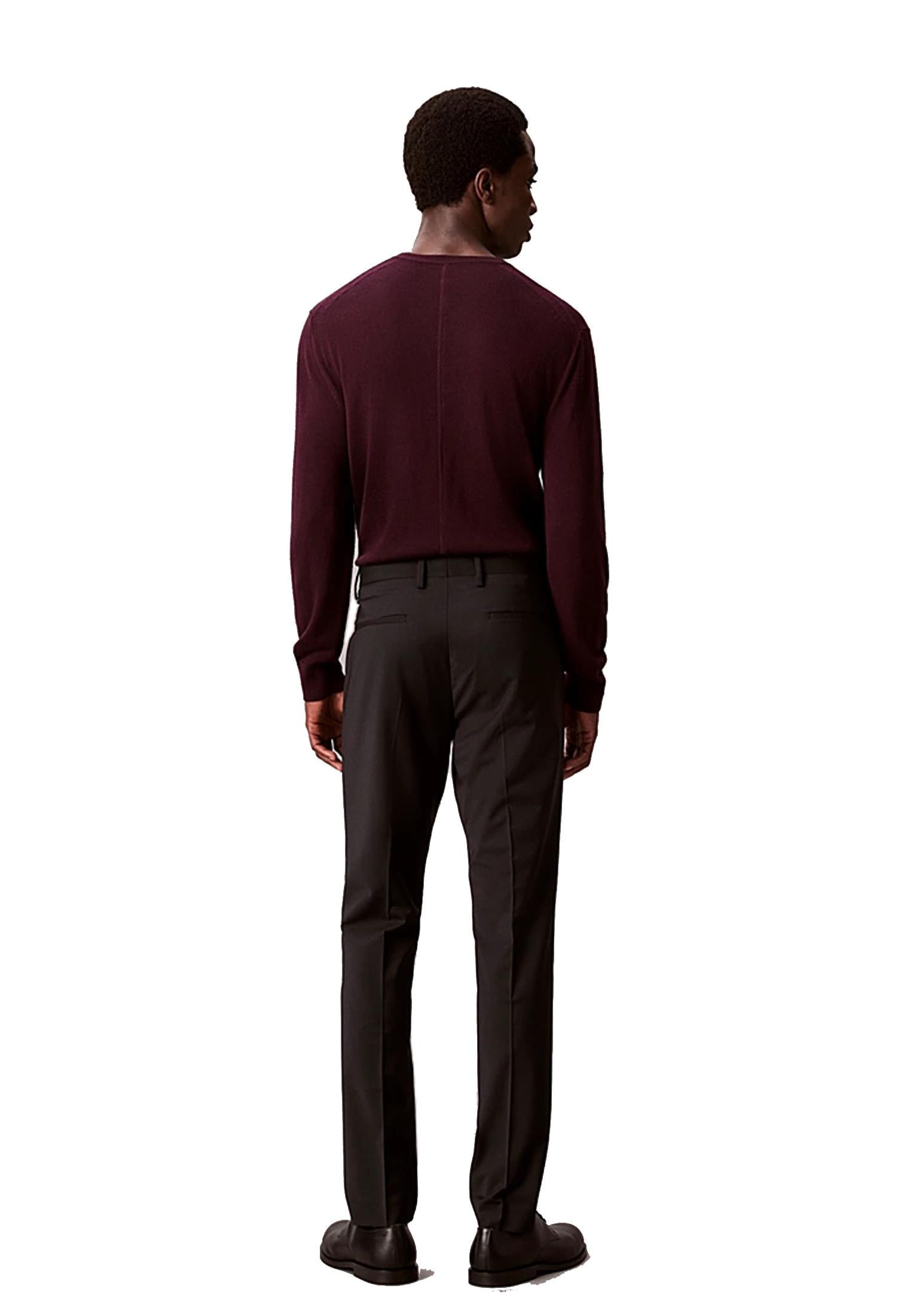 Pantaloni neri leggeri misto lana Calvin Klein P26 LV14LD904GUB1 UB1UB1 CALVIN KLEIN 
