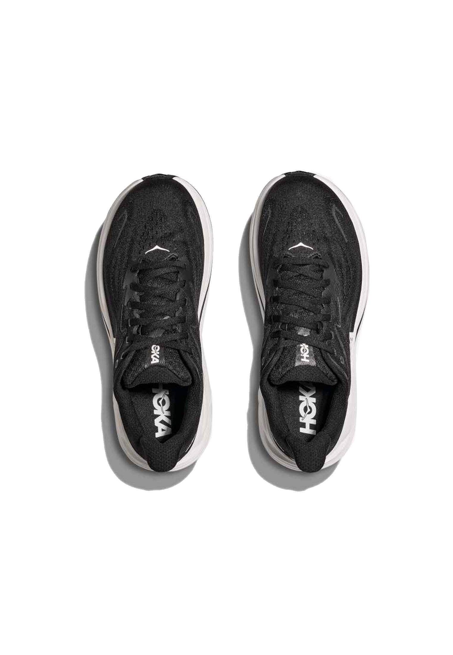 Scarpa nera da corsa running M CLIFTON 10 Hoka A25 1162030 BWHTBWHT HOKA 