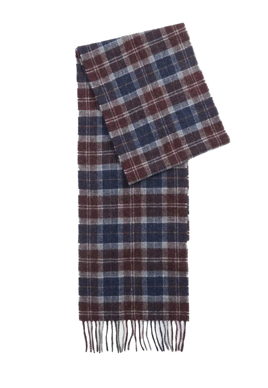 Sciarpa lana blu e bordeaux tartan Barbour A25 252MUSC0001 TN38TN38 BARBOUR 