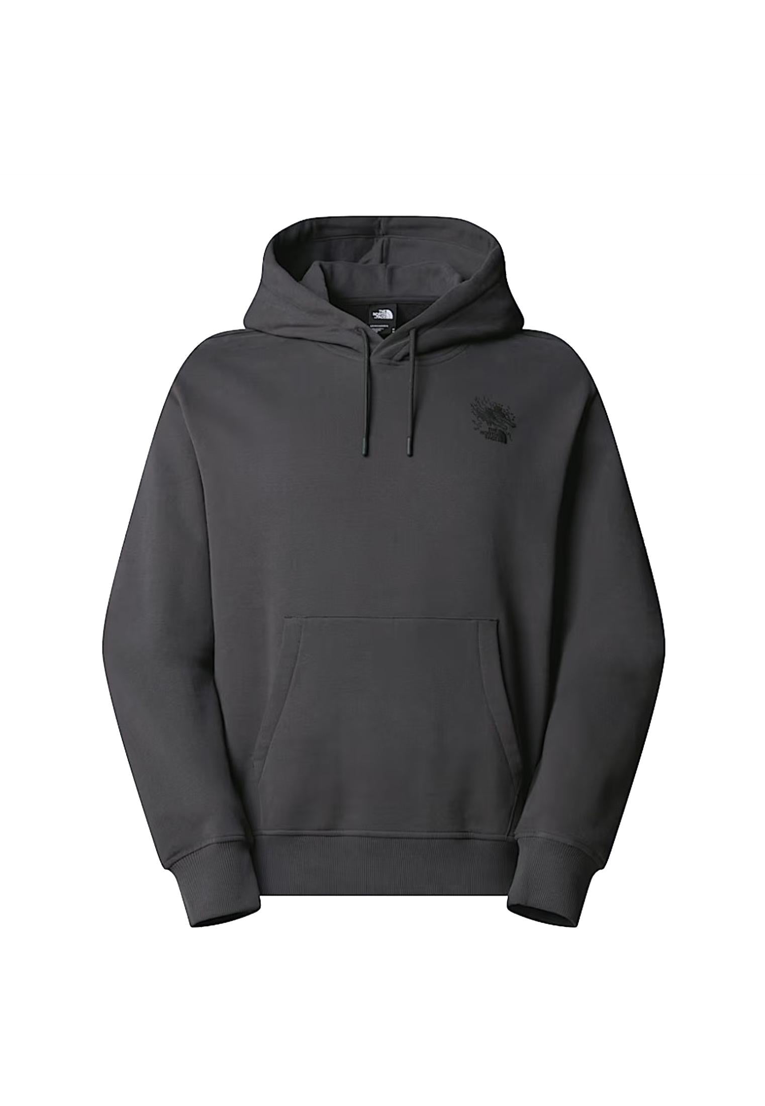 Felpa con cappuccio grigia Powder Days Relaxed The North Face A25 NF0A8E4G0C51 NF0C5NF0C5 THE NORTH FACE 