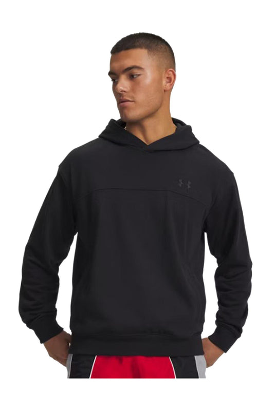 Felpa con cappuccio interno pile nera Rival Lightweight Under Armour P26 77-6012335 00010001 UNDER ARMOUR 