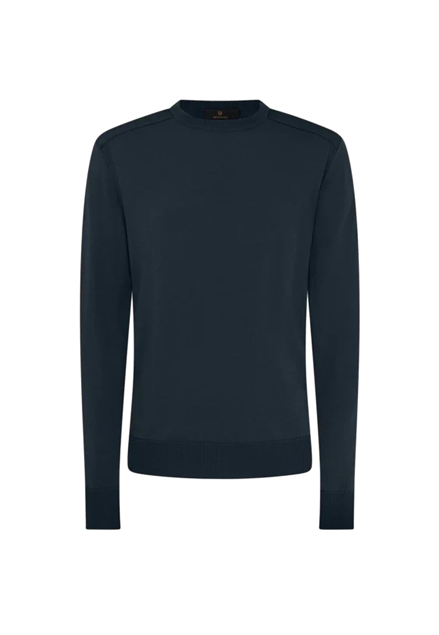 Maglione girocollo lana merino blu scuro Kerrigan Belstaff A25 105304 DKINK BELSTAFF 