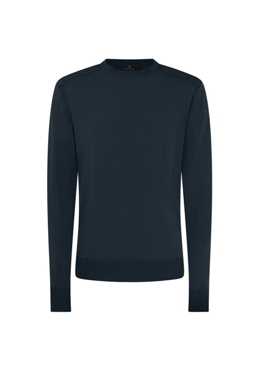 Maglione girocollo lana merino blu scuro Kerrigan Belstaff A25 105304 DKINK BELSTAFF 