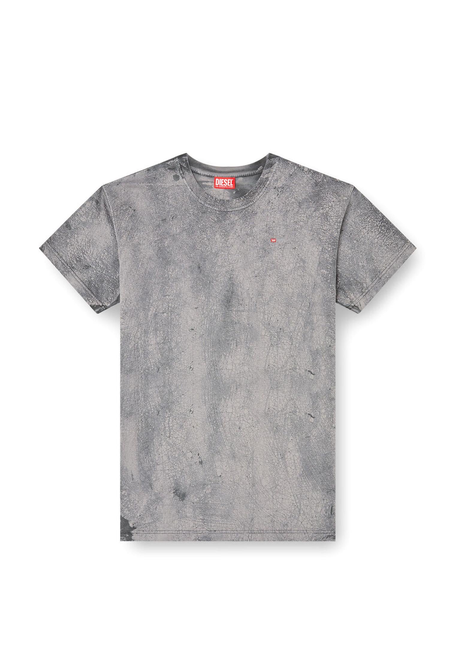 T-shirt girocollo cotone grigia T-Norm-T8 Diesel A25 A18486-0PLBU 3434 DIESEL 