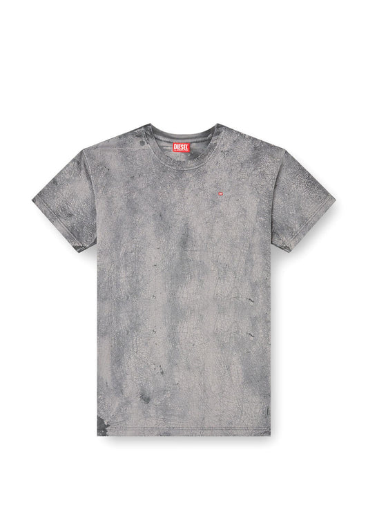 T-shirt girocollo cotone grigia T-Norm-T8 Diesel A25 A18486-0PLBU 3434 DIESEL 