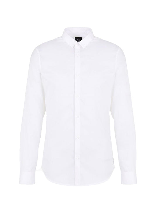 Camicia classica regular fit bianca Armani Exchange A24