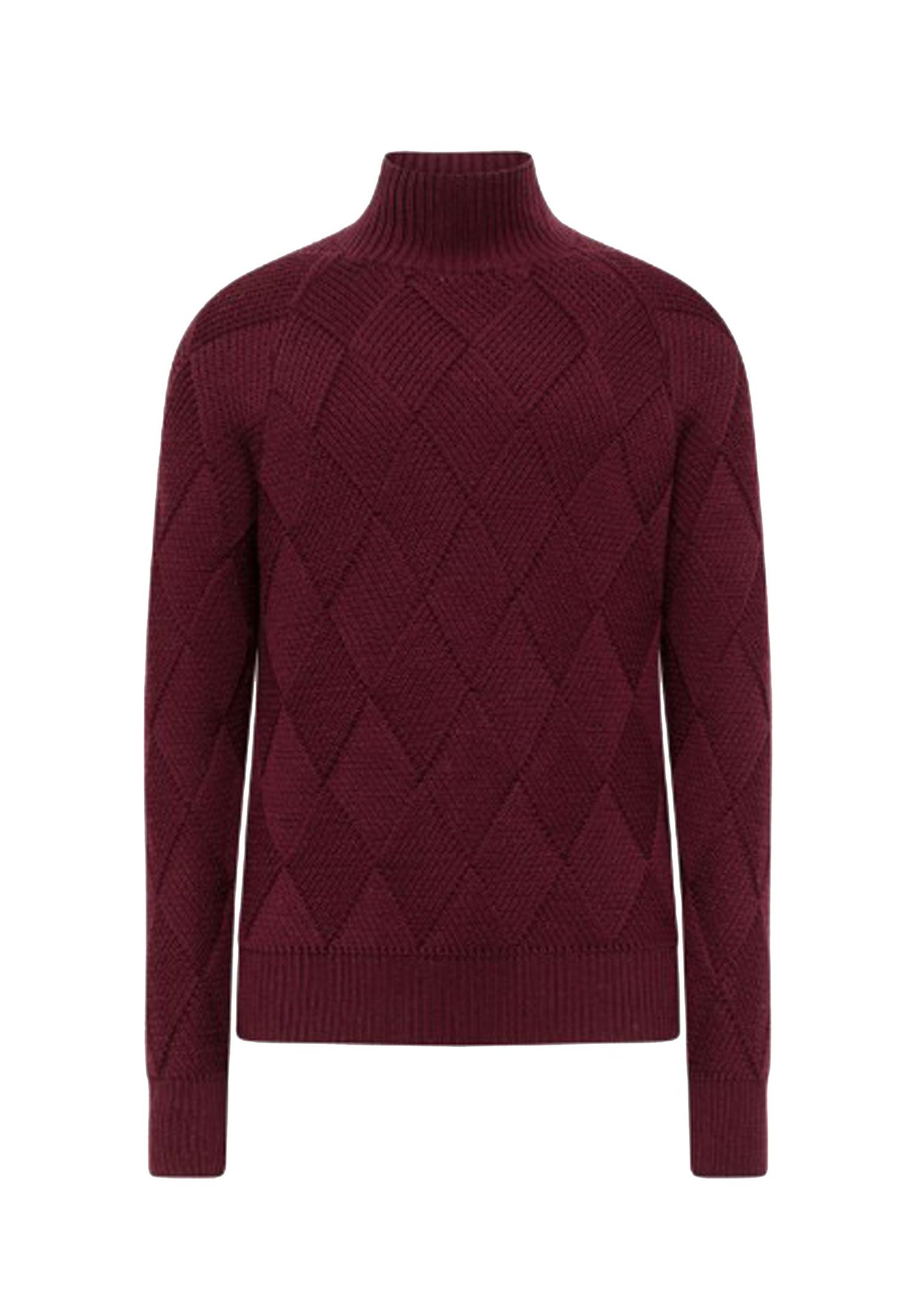 Maglia lupetto bordeaux lana merinos Alpha Studio A25 AU-3082H 10091009 ALPHA 