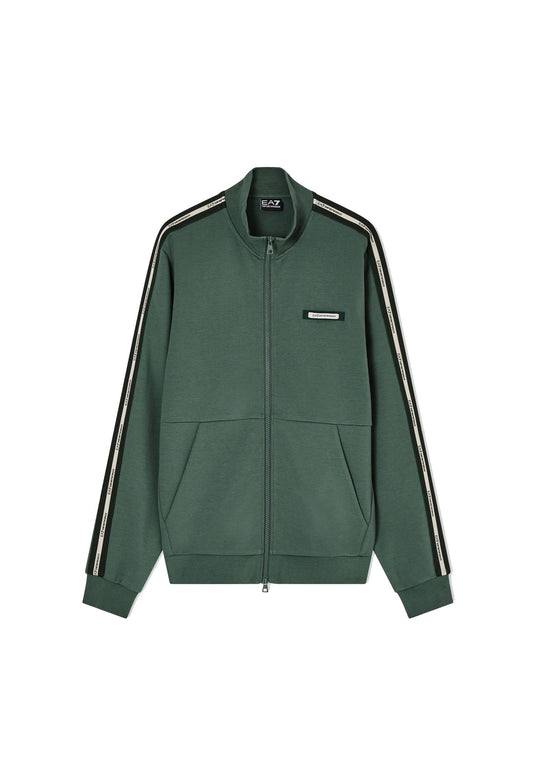 Felpa con cerniera misto cotone verde EA7 Armani P26 7M001479 AF12660 U7260U7260 EA7 
