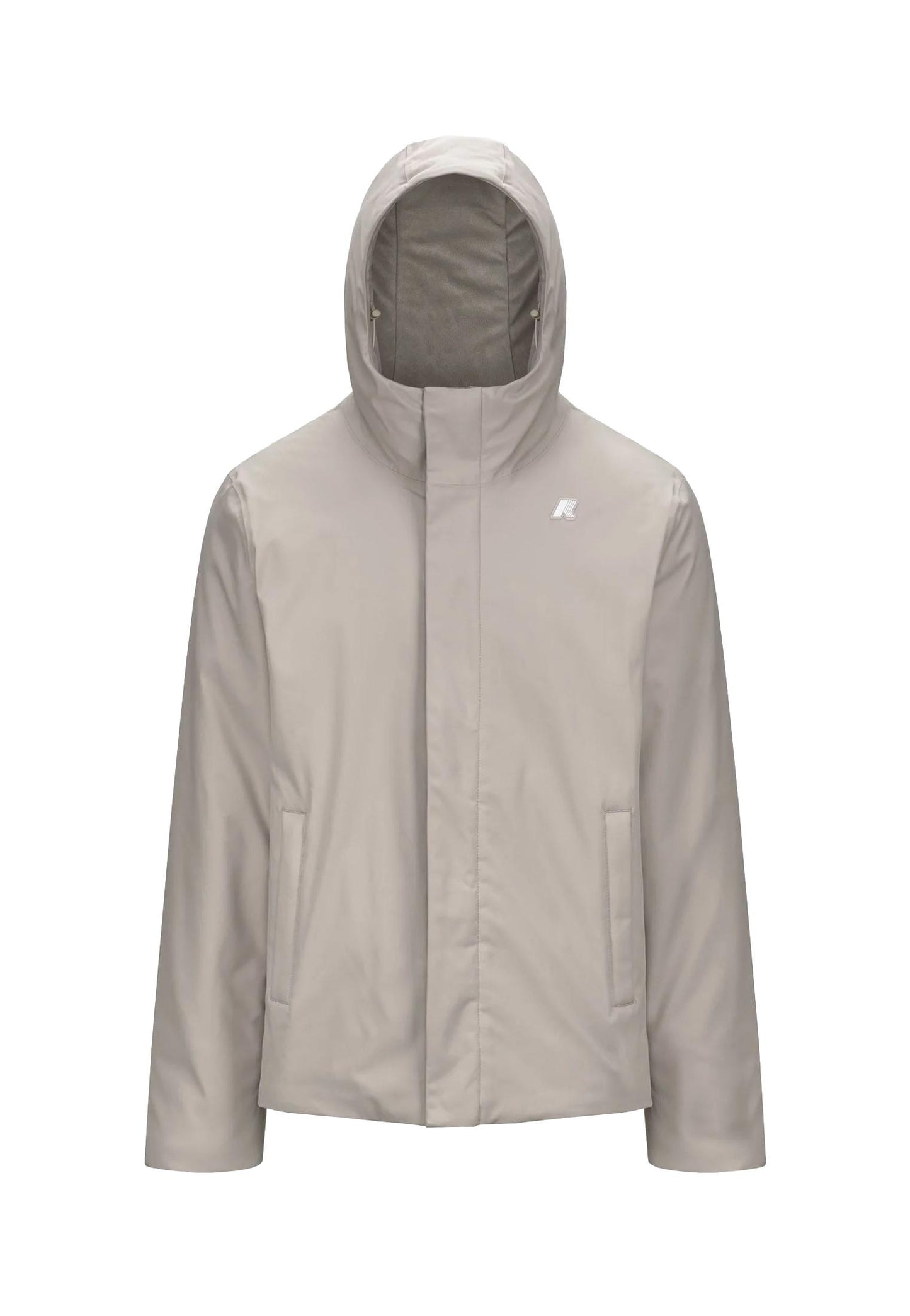 Giacca con cappuccio beige Impermeabile Jacko Twill Marmotta K-Way A25 K8133DW B2XB2X K-WAY 