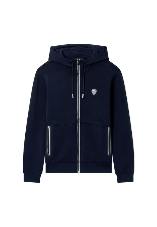 Felpa con cappuccio blu full zip misto viscosa EA7 P26 8NPM20 PJ4EZ 15621562 EA7 
