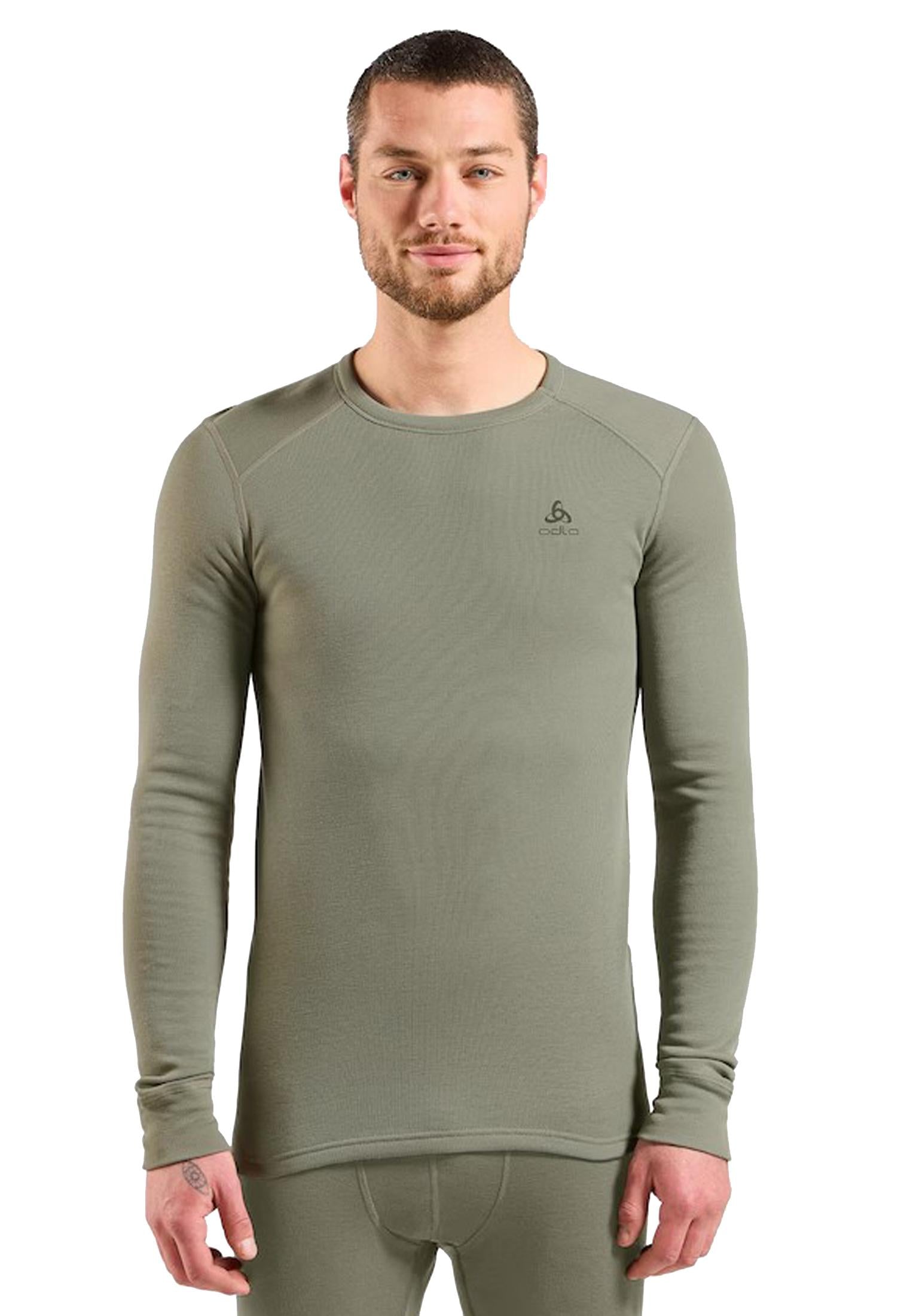 Maglia maniche lunghe sportiva allenamento verde Active Warm Odlo A25 159102 1087610876 ODLO 