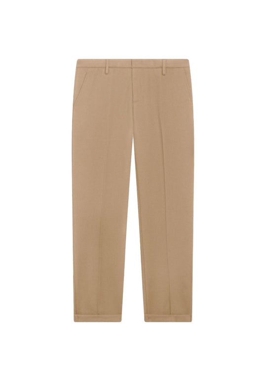 Pantaloni marroni Gaubert relax regular fit misto lana Dondup A25 UP688 AF0047U XXX033 DONDUP 