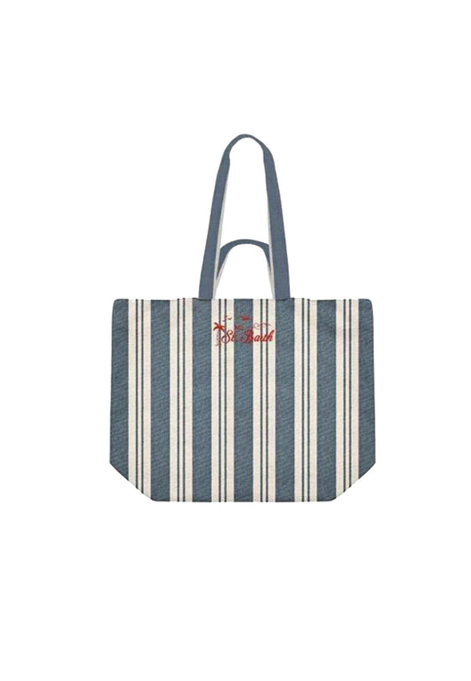 Borsa mare spiaggia striscie blu MC2 Saint Barth P26 EBEC001 07634L07634L MC2 