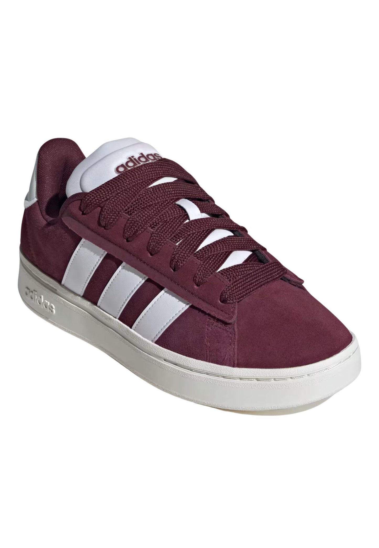 Scarpe versatili caratterizzate dall'inconfondibile DNA adidas Grand Court Alpha rosso scuro A24