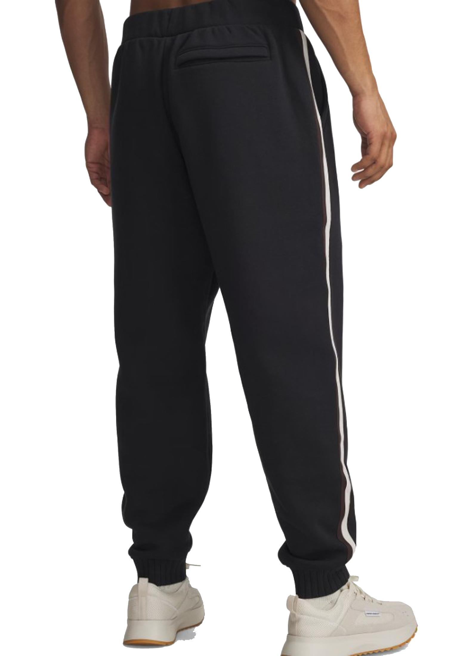 Pantaloni tuta neri sportivi pesanti Icon Heavy Rib Under Armour A25 77-6005696 00010001 UNDER ARMOUR 