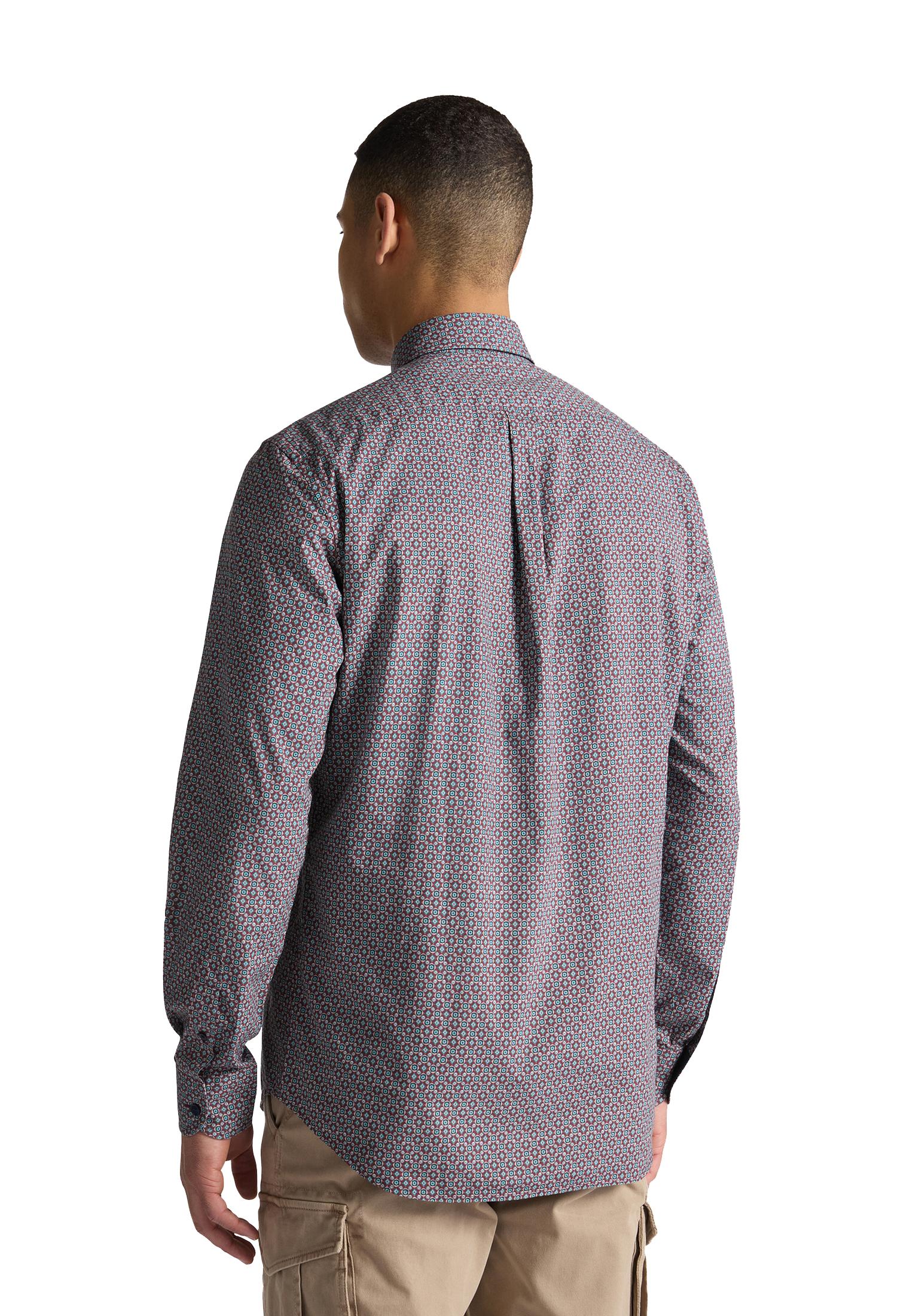 Camicia cotone motivi grafici rosso vinaccia Harmont & Blaine A25 CRP026013482M 543543 HARMONT&BLAINE 