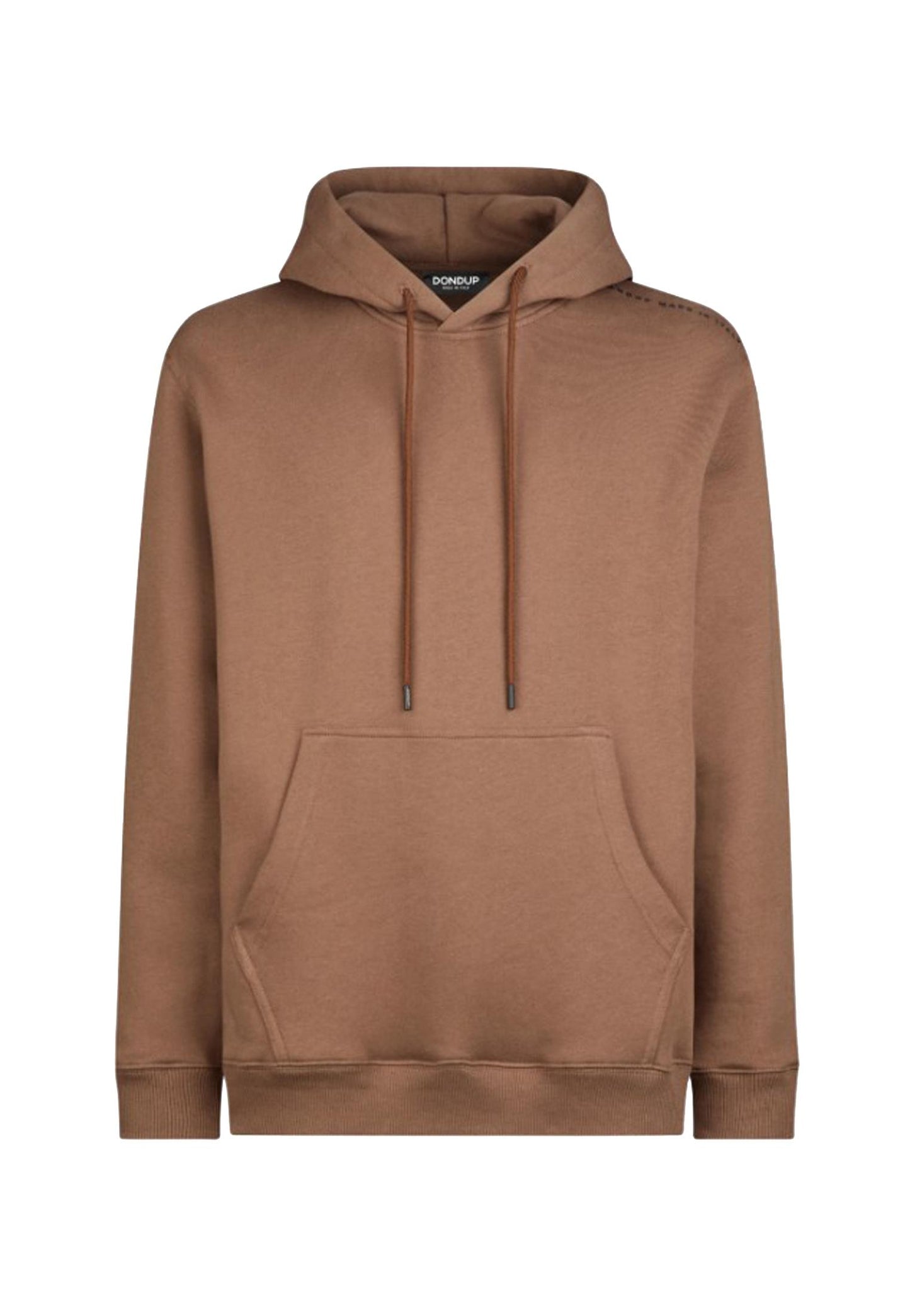 Felpa con cappuccio marrone cotone regular fit Dondup A25 UF649 KF0196U LP1033 DONDUP 
