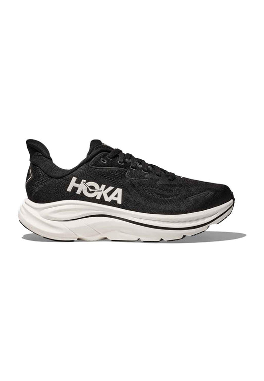 Scarpa nera da corsa running M CLIFTON 10 Hoka A25 1162030 BWHTBWHT HOKA 