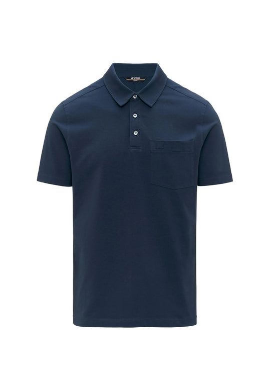 Polo blu cotone jersey Vanoine Light K-Way P26 K7151CW B67B67 K-WAY 
