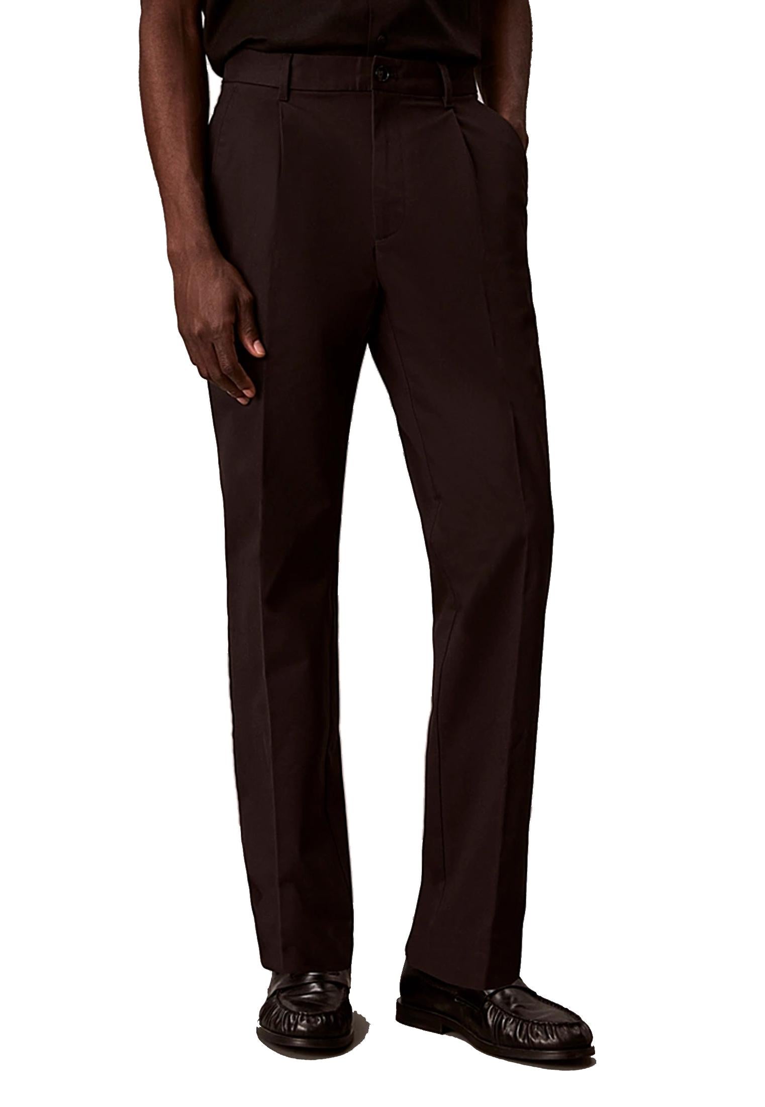 Pantaloni chino cotone neri Calvin Klein P26 LV04LF625GUB1 UB1UB1 CALVIN KLEIN 
