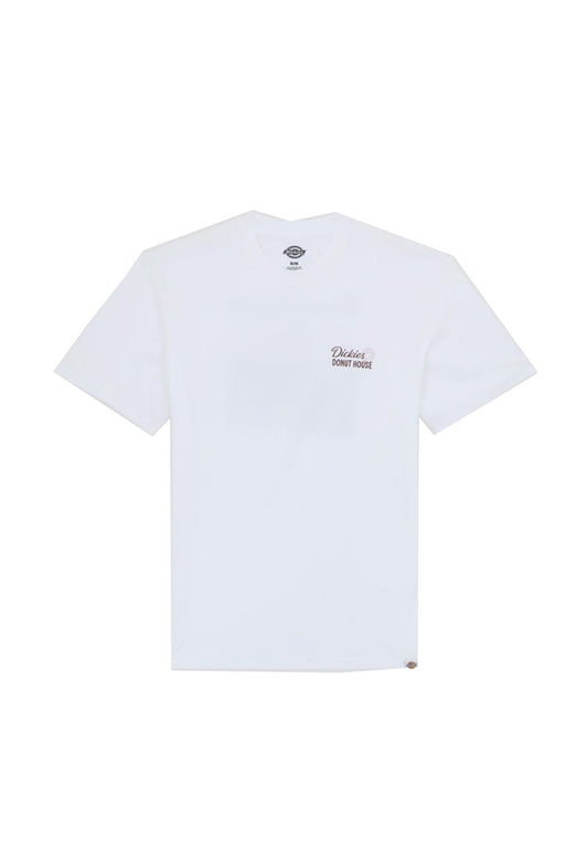 T-shirt girocollo bianca cotone Donut House Dickies A25 DK0A87QN0WH1 DK0WHDK0WH DICKIES 