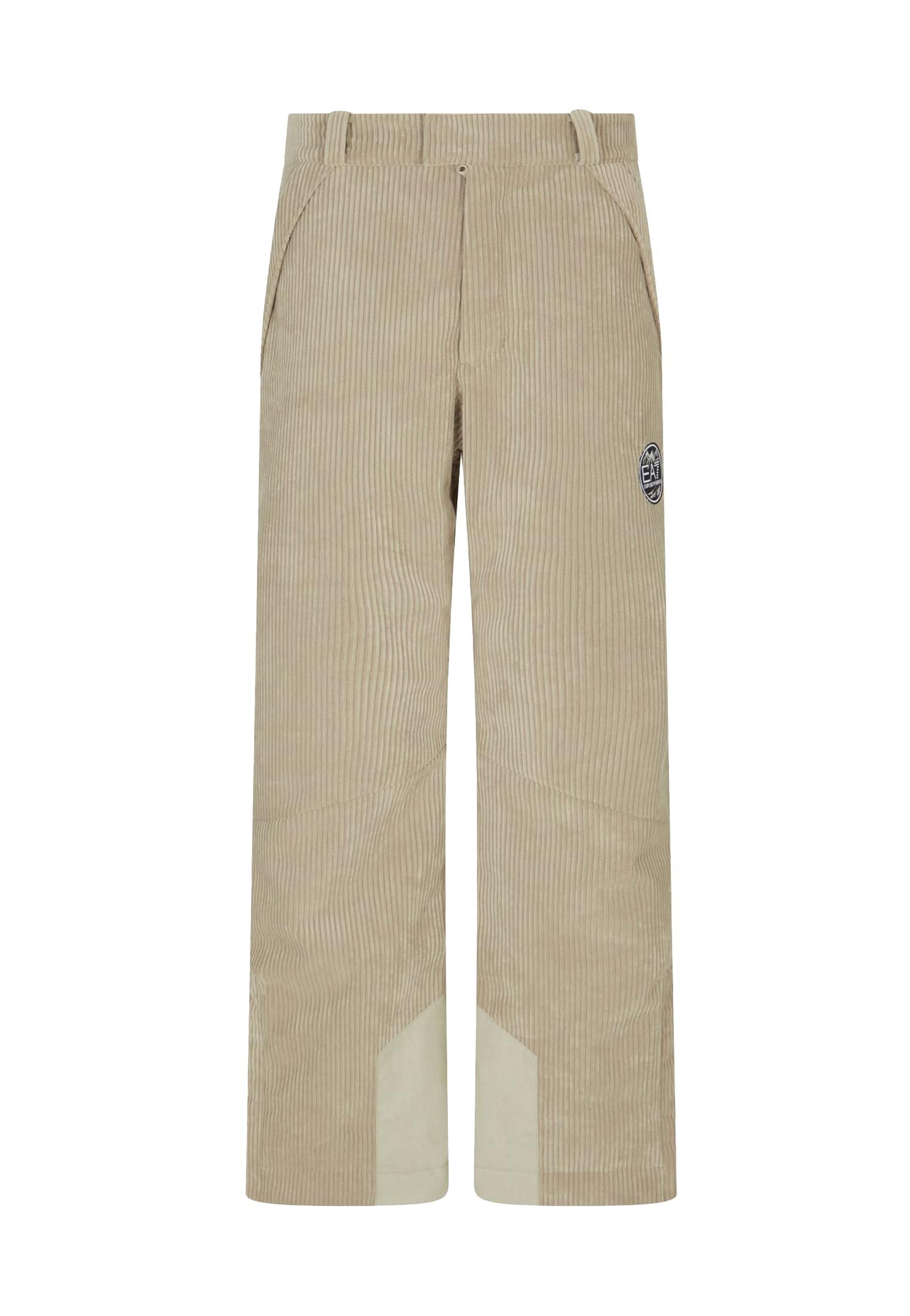 Pantaloni da sci neve beige velluto EA7 Armani A25 7M000447 AF14636 U8035U8035 EA7 NEVE 
