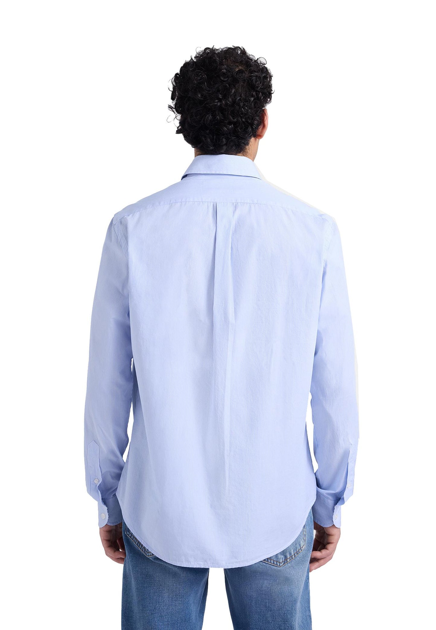 Camicia cotone celeste micro righe regular fit Harmont&Blaine P26 CRQ074013435B 810810 HARMONT&BLAINE 