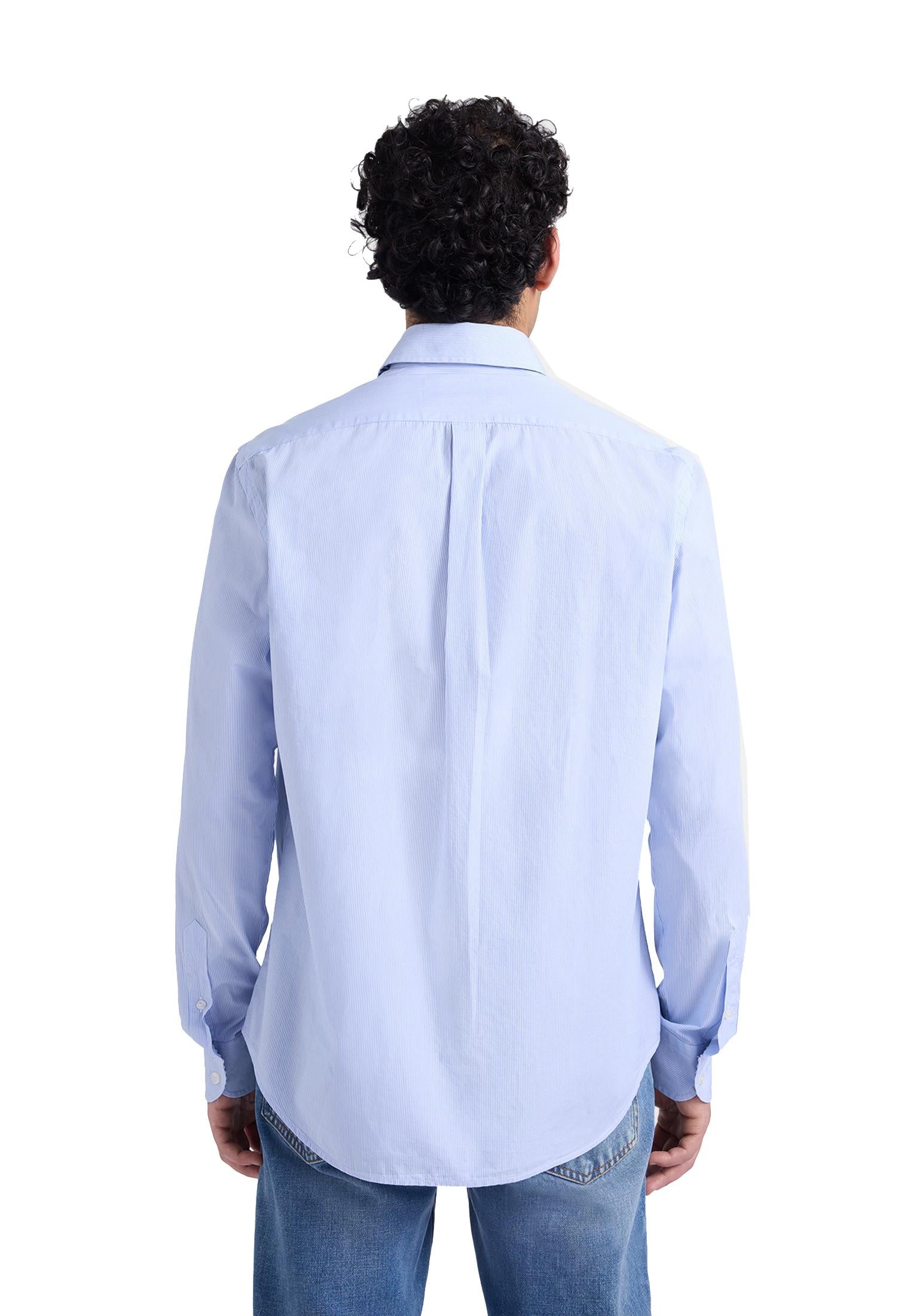 Camicia cotone celeste micro righe regular fit Harmont&Blaine P26 CRQ074013435B 810810 HARMONT&BLAINE 