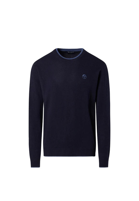 Maglione girocollo logo ricamato blu scuro North Sails A25 699775 08020802 NORTH SAILS 