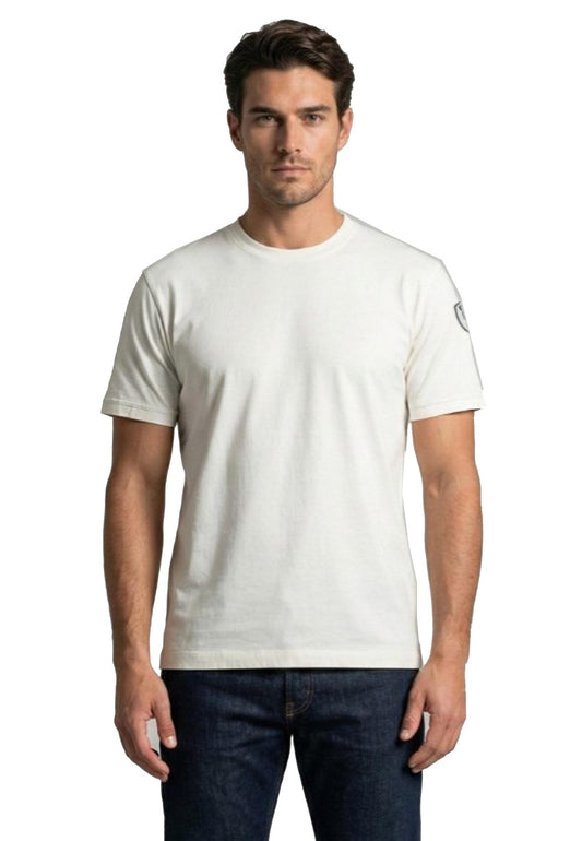 T-shirt girocollo cotone bianca Hanson Blauer P26 26SBLUH02068 007439102 BLAUER 