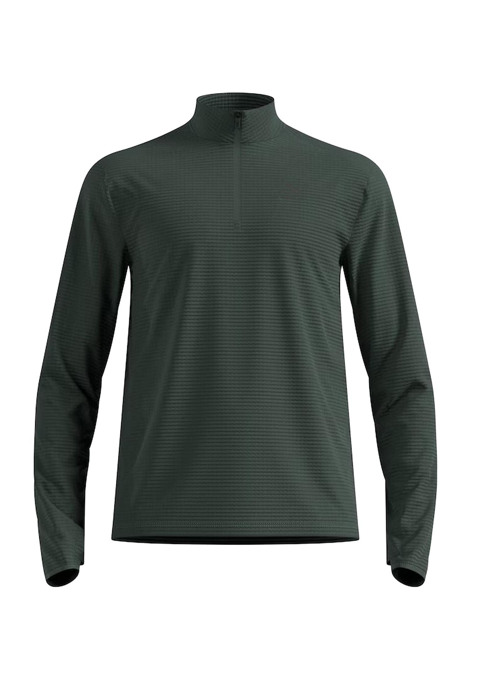 Pile ultra leggero mid layer mezza zip verde termico running Odlo A25 316012 1087710877 ODLO 