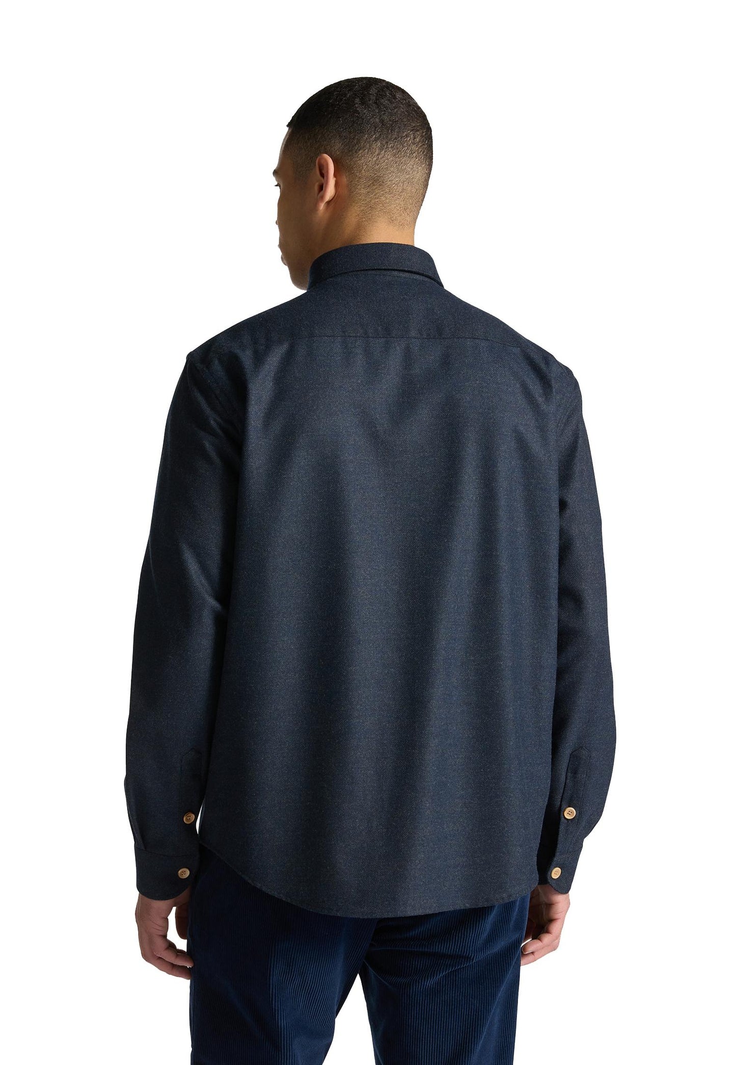 Camicia blu Oversize flanella con tasche Harmont & Blaine A25 COP071013589N 801801 HARMONT&BLAINE 