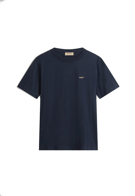 T-shirt girocollo blu cotone organico Woolrich P26 CFWOTE2012MRUT5334 39893989 WOOLRICH 