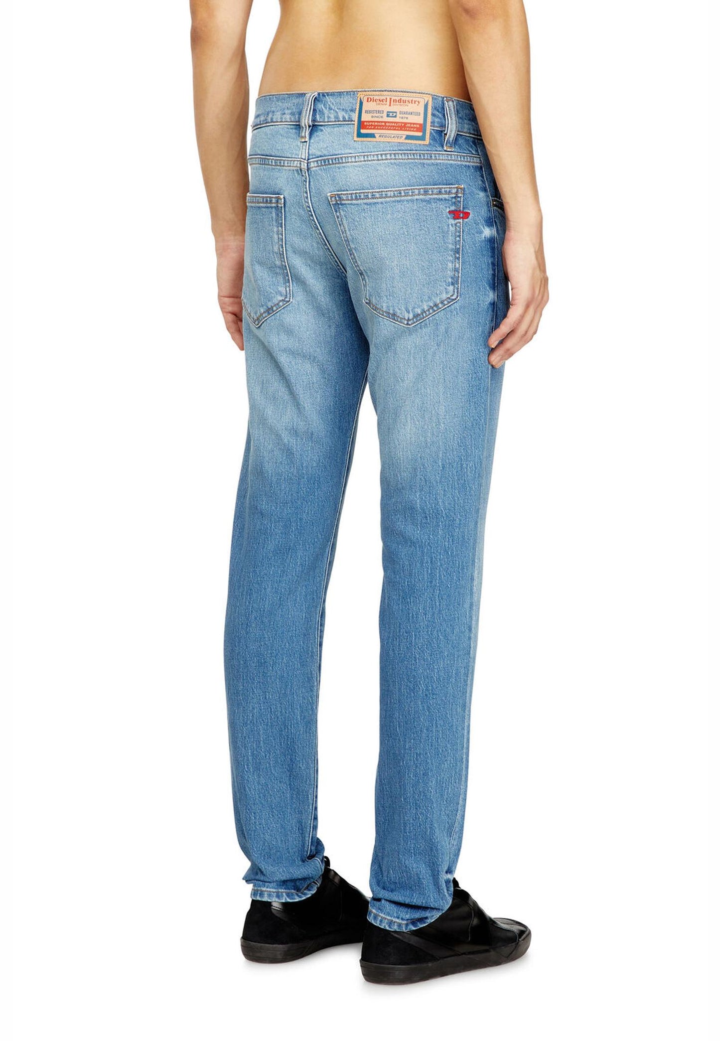Pantaloni jeans slim fit 2019 D-Strukt Diesel P26 A035580ADBK 01900 DIESEL 