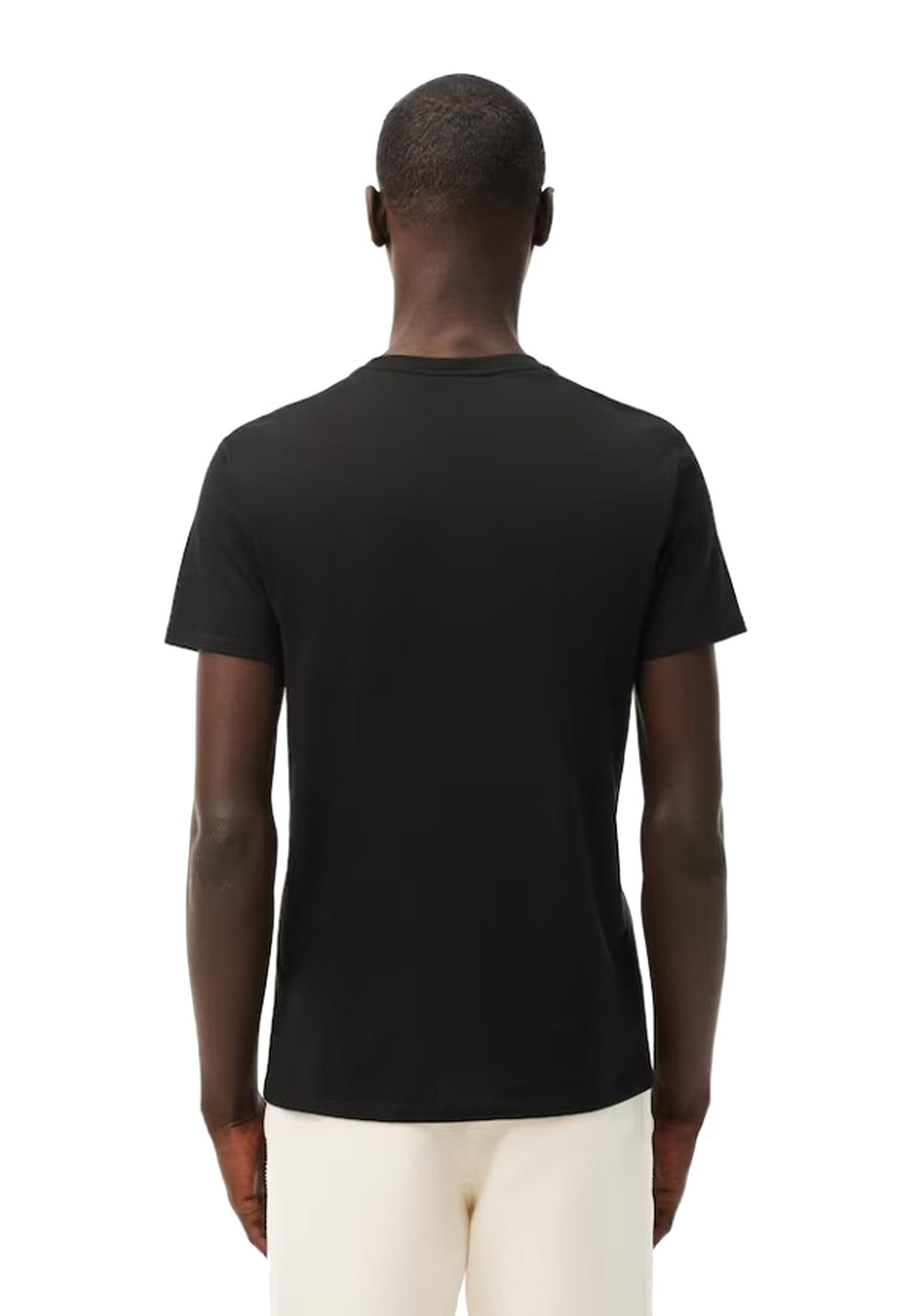T-shirt girocollo nera cotone classica Pima Lacoste P26 TH6709 031031 LACOSTE 