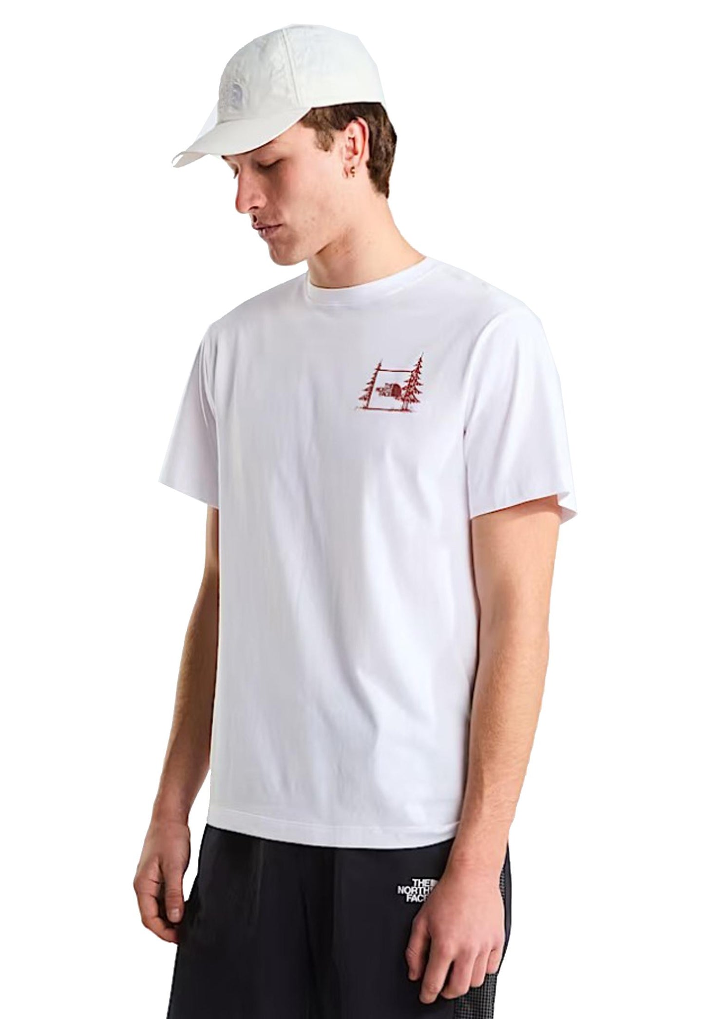 T-shirt girocollo bianca Camping Relaxed Graphic The North Face P26 NF0A8GQMFN41 NFFN4NFFN4 THE NORTH FACE 
