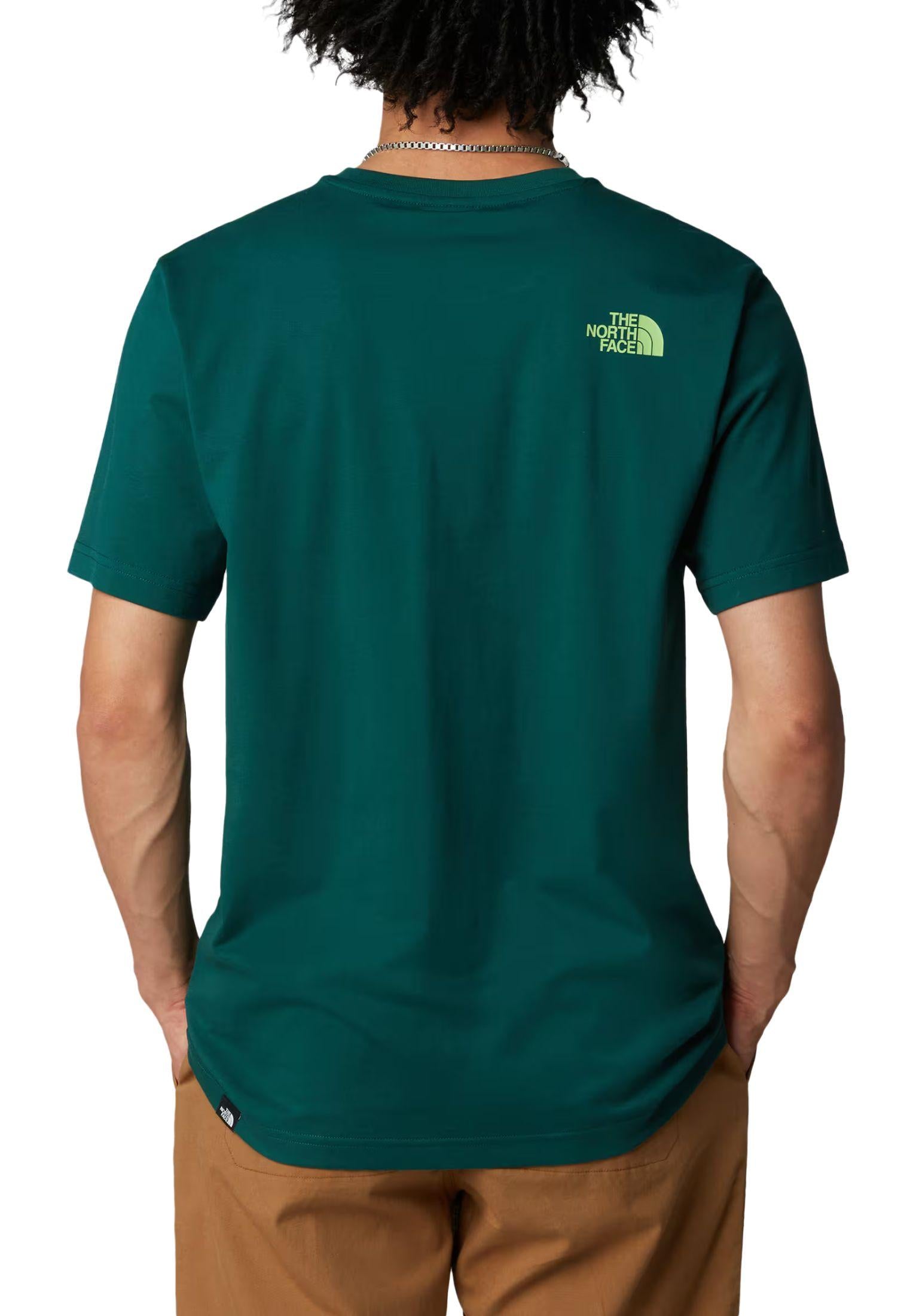 T-shirt Easy Tee verde The North Face P25 NF0A8A6CA6O1 NFA6ONFA6O THE NORTH FACE 