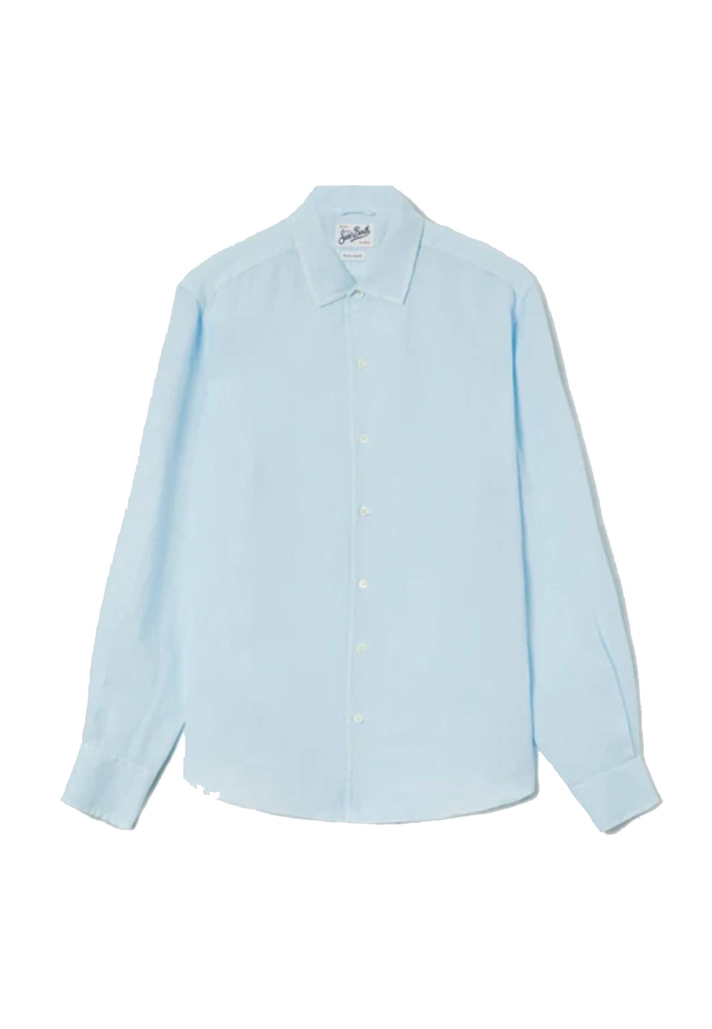 Camicia azzurra lino Raphael MC2 Saint Barth P26 RPH0001 00610L00610L MC2 