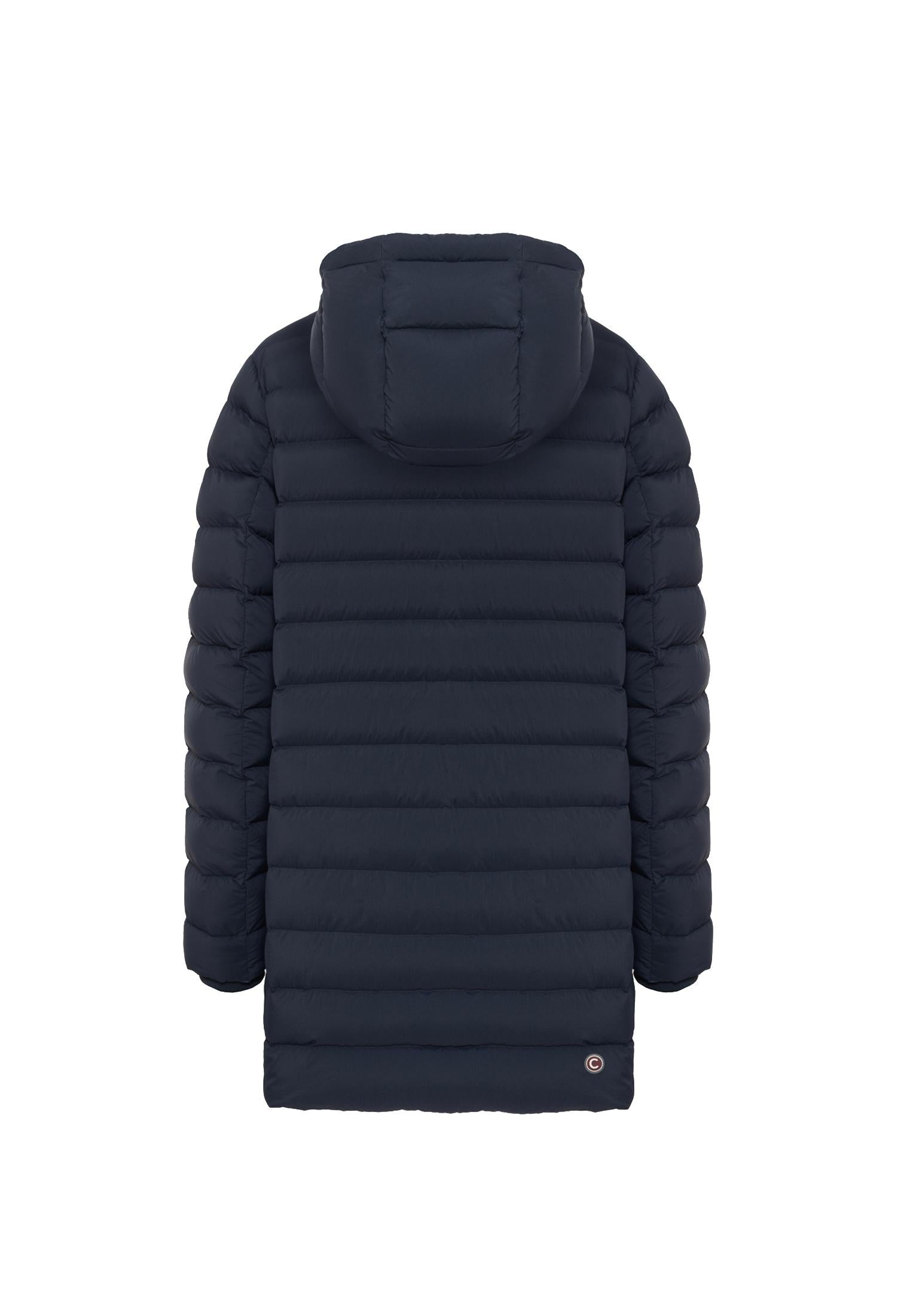 Giubbotto Piumino cappuccio removibile lungo blu spacchi laterali Colmar A25 1264 4ZP68 COLMAR ORIGINALS 