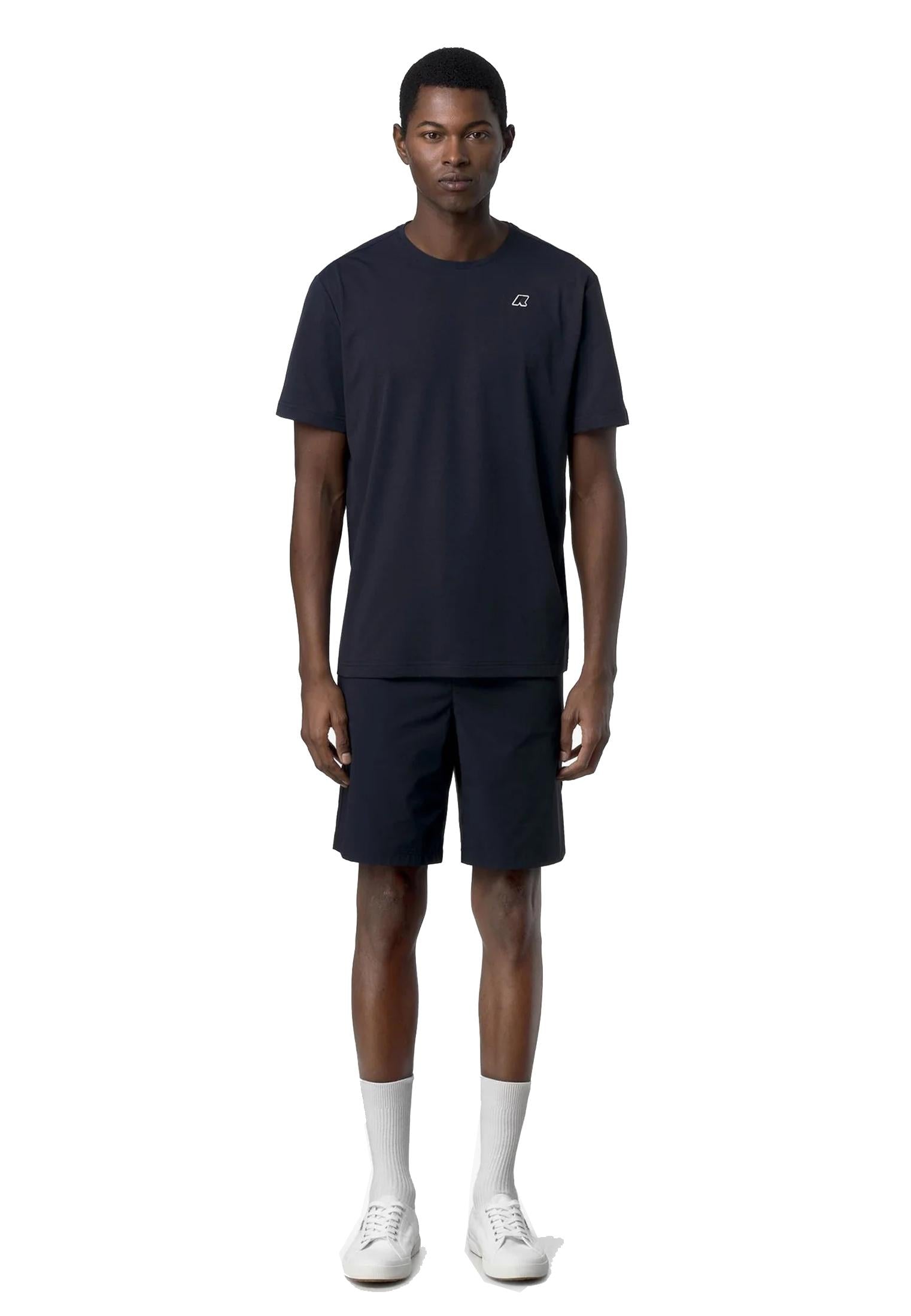 T-shirt girocollo blu Sergine K-Way P26 K5137QW K89K89 K-WAY 